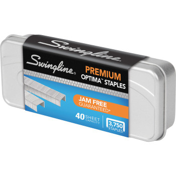 Swingline Optima™ Premium Staples, 1/4" Leg Length, 210 Per Strip, 3,750 Per Box - 3750 / Box (SWI35556)