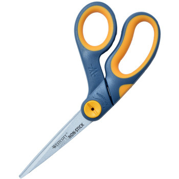 Westcott Nonstick 8" Bent Scissors - 1 Each (ACM14850)