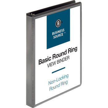 Business Source Round-ring View Binder - 1 / Each (BSN09952)
