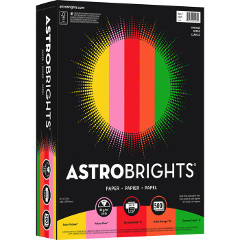 Astrobrights Inkjet, Laser Print Printable Multipurpose Card - 500 / Ream (NEE21224)