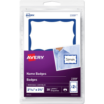 Avery Name Badge Labels - 30 / Pack (AVE2359)