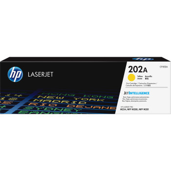 HP 202A (CF502A) Toner Cartridge - Yellow - 1 Each (HEWCF502A)