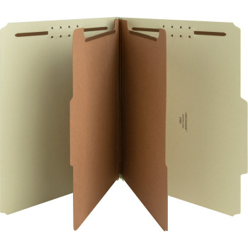 Nature Saver Recycled Gray/Green Classification Folders - 10 / Box (NAT01057)