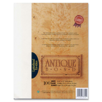 First Base Antique Bond 78724 Laser, Inkjet Print Bond Paper - 100 / Pack (FST78724)