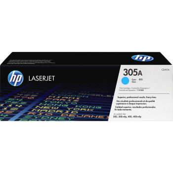 HP 305A (CE411A) Original Toner Cartridge - Single Pack - 1 (HEWCE411A)