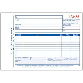 Adams Purchase Order Form - 1 Each (ABFATC53B)