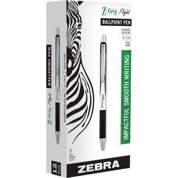Zebra Pen Z-Grip Flight Retractable Pens (ZEB21910)