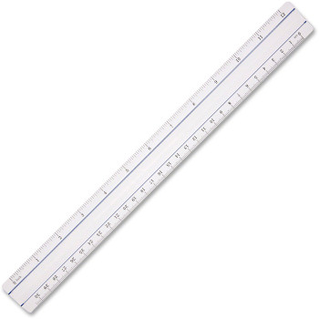 Acme United 12" Clear Magnifying Ruler - 1 Each (ACM15571)