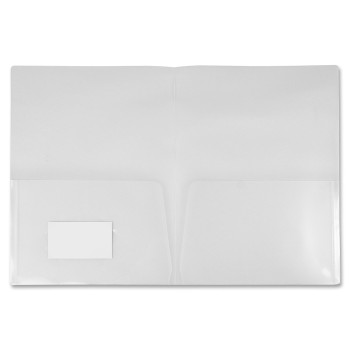 Winnable Two-Pocket Clear Poly Portfolio - 5 / Pack (WNN5TSE310LCR)