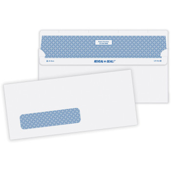 Quality Park Reveal-N-Seal Single Window Envelope - 500 / Box (QUA67419)