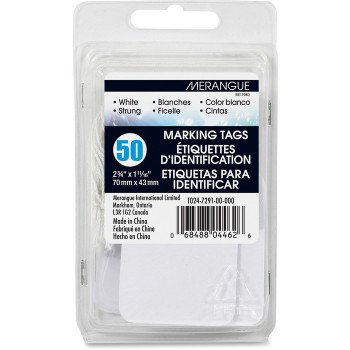 Merangue 50 Pack White Strung Tags - 50 / Pack (MGE10247291)