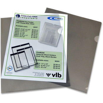 Filemode Letter-size Poly View Folders - 10 / Pack (VLB60270)