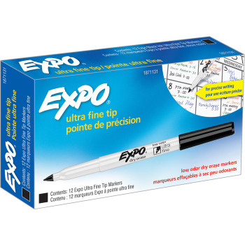 Expo Ultra Fine Point Dry Erase Markers - 12 / Dozen (SAN1871131)