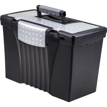 Storex Supply Compartment Plastic File Box - 1 Each (STX61510B04C)