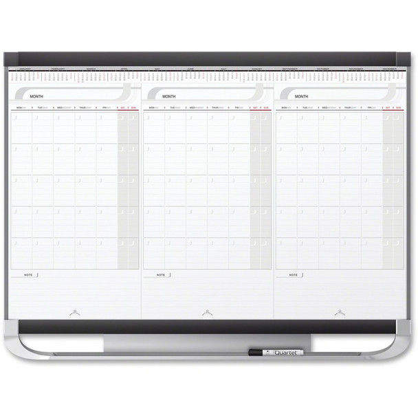 Quartet Prestige Modular 3-month Erase Calendar - 1 Each (QRT20127)