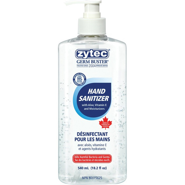 Zytec Germ Buster Clear Gel Hand Sanitizer - 1 Each (EMP01204)