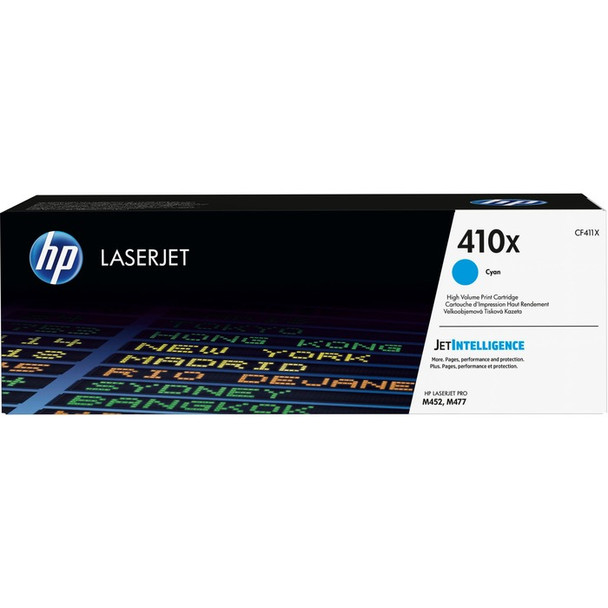 HP 410X (CF411X) Original Toner Cartridge - Single Pack - 1 Each (HEWCF411X)