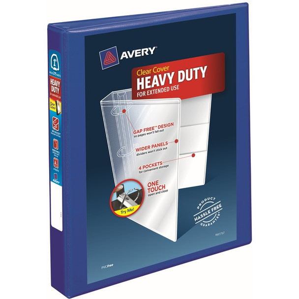 Avery Heavy-Duty View Binders with Locking One Touch EZD Rings - 1 Each (AVE79772)