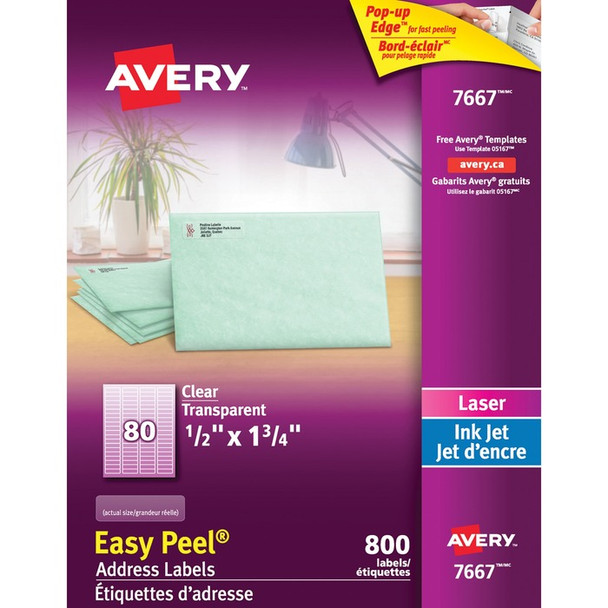 Avery Easy Peel Address Labels - 80 / Pack (AVE7667)