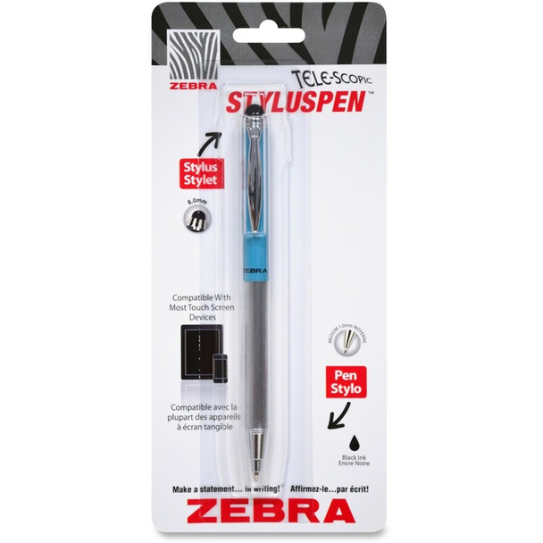Zebra Pen Telescopic Ballpoint Stylus Pen - 1 (ZEB33661)