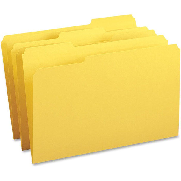 Business Source 1/3-cut Tab Legal Colored File Folders - 100 / Box (BSN99722)