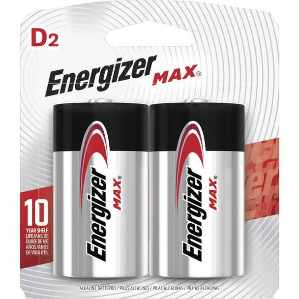 Energizer MAX Alkaline D Batteries, 2 Pack - 2 / Pack (EVEE95BP2)