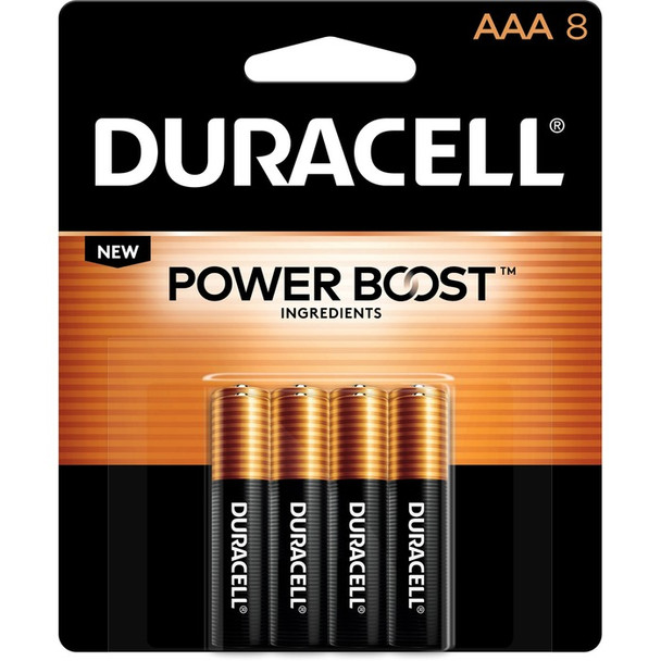 Duracell Coppertop Alkaline AAA Battery - MN2400 - 8 / Pack (DURMN2400B8Z)