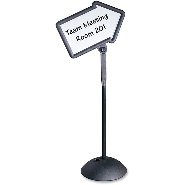 Safco Write Way Dual-sided Directional Sign - 1 Each (SAF4173BL)