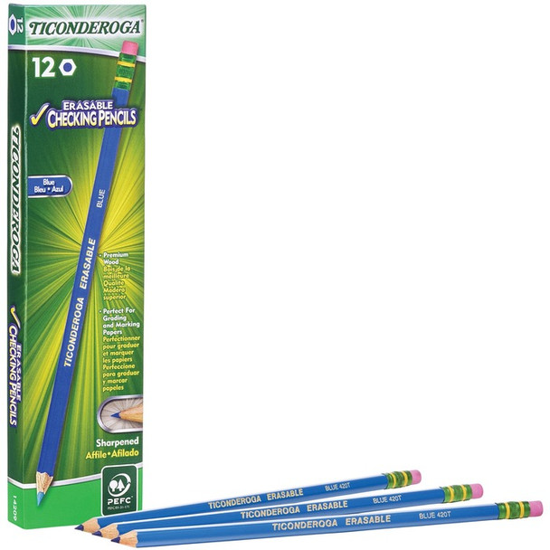 Dixon Eraser Tipped Checking Pencils - 12 / Dozen (DIX14209)