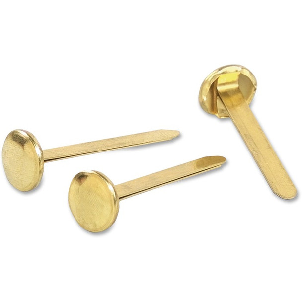 Acco 1-piece Solid Brass Fasteners - 100 / Box (ACC71506)