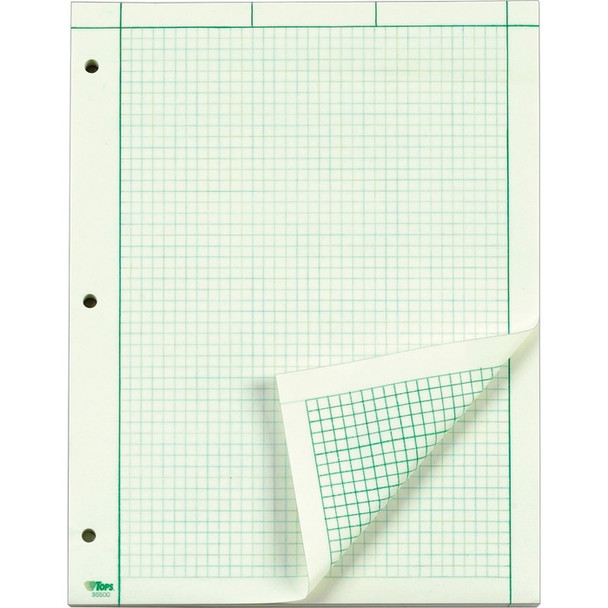 TOPS Green Tint Engineering Computation Pad - Letter (TOP35500)