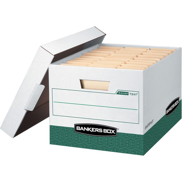 Bankers Box R-Kive - Letter/Legal, White/Green (FEL07241)