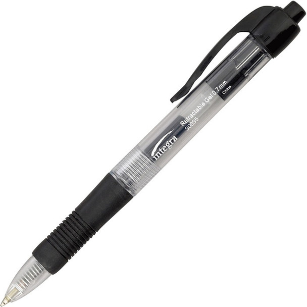 Integra Retractable 0.7mm Gel Pens - 12 / Dozen (ITA30035)