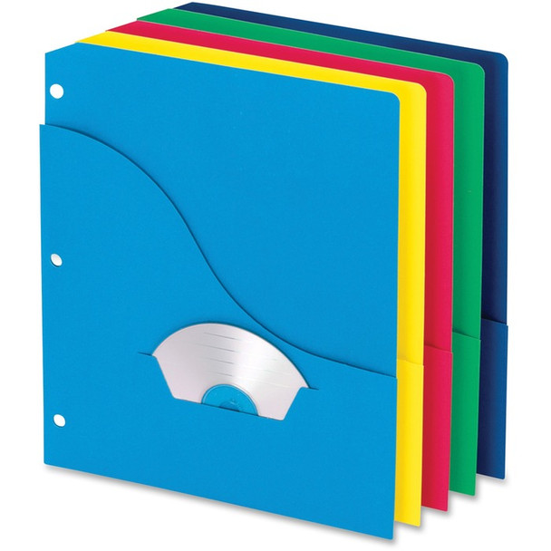 Pendaflex 3-Hole Wave Pocket Project Folders - 10 / Pack (PFX32900)