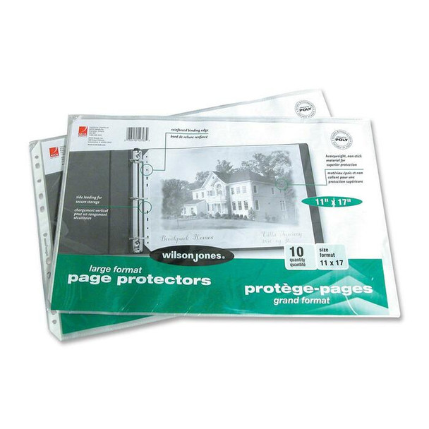 Wilson Jones Heavyweight Multi Punched Page Protector - 10 / Pack (WLJ12703)