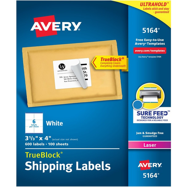 Avery Mailing Label - 600 / Box (AVE05164)