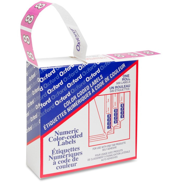 Pendaflex Color Coded Label - 500 / Box (PFX06638)