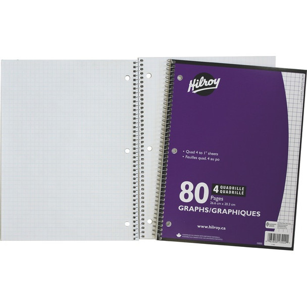 Hilroy 4:1 Executive Coil One Subject Notebook - 1 Each (HLR13222)