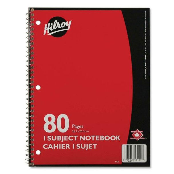 Hilroy Executive Coil One Subject Notebook - 1 Each (HLR13121)