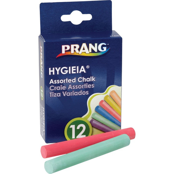 Dixon Hygieia Color Chalk - 12 / Box (DIX61400)