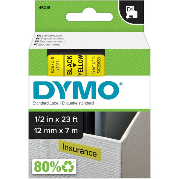 Dymo D1 Electronic Tape Cartridge - 1 Each (DYM45018)