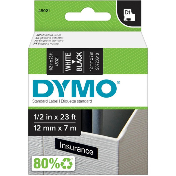 Dymo D1 Electronic Tape Cartridge - 1 Each (DYM45021)