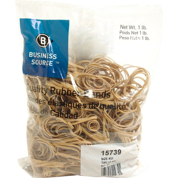 Business Source Quality Rubber Bands - 850 / Pack (BSN15739)