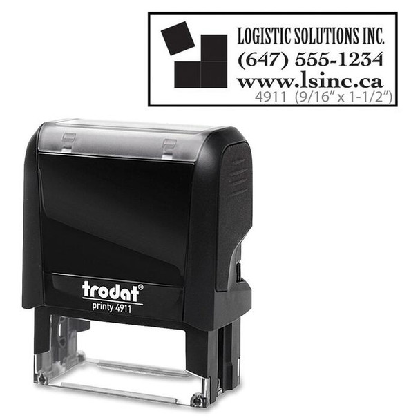 Trodat Climate Neutral 4911 Self-inking Stamp - 1 Each (TRO97453)