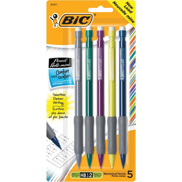 BIC Matic Grip Mechanical Pencil - 5 / Pack (BICMPGP51)