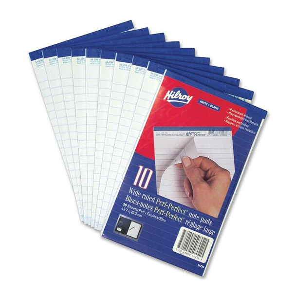Hilroy Micro Perforated Business Notepad - 1 Each (HLR54236)