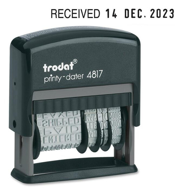 Trodat Dial-A-Phrase Date Stamp - 1 Each (TRO80362)