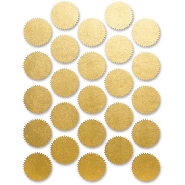First Base Gold Imprintable Seal - 200 / Pack (FST83430)