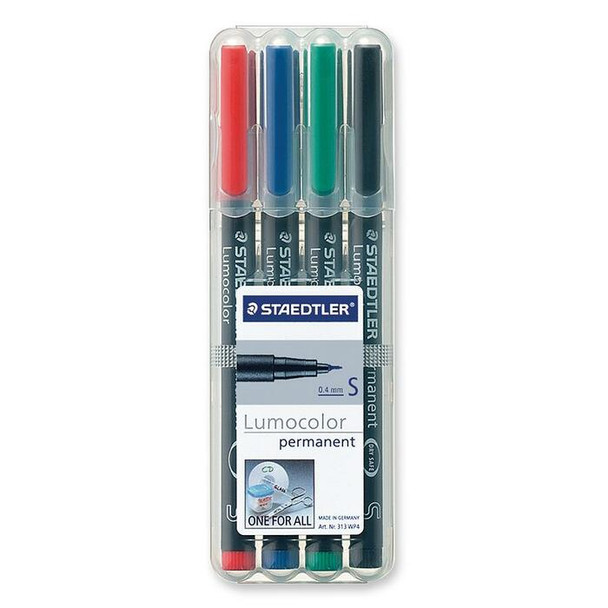 Lumocolor Permanent Pen 313 - 4 / Set (STD313WP4)