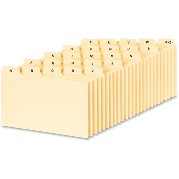 Oxford PlainTab Index Card File Guide - 1 Pack (OXFB5325)